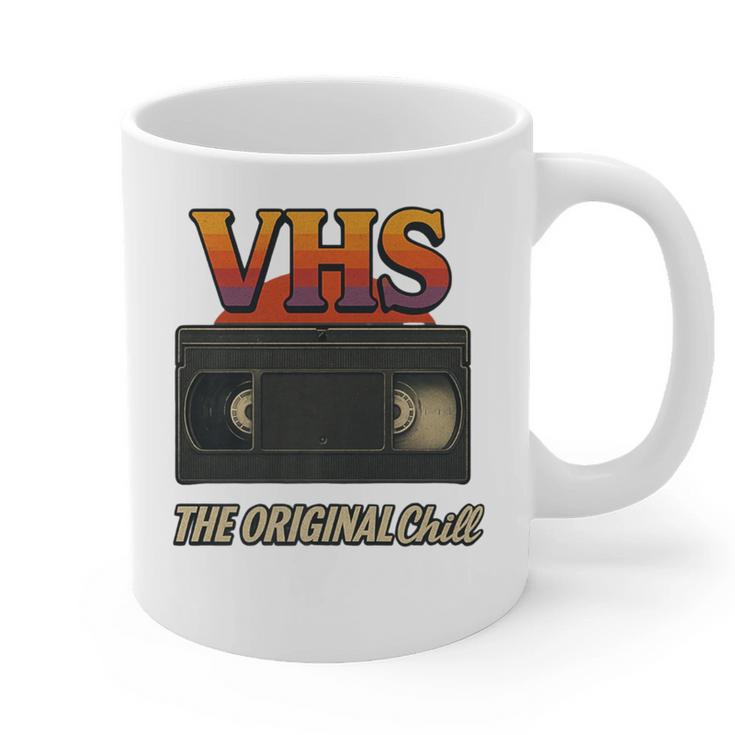 VHS Tape Nostalgia Old School Technology Humor Premium Graphic Print Coffee Mug