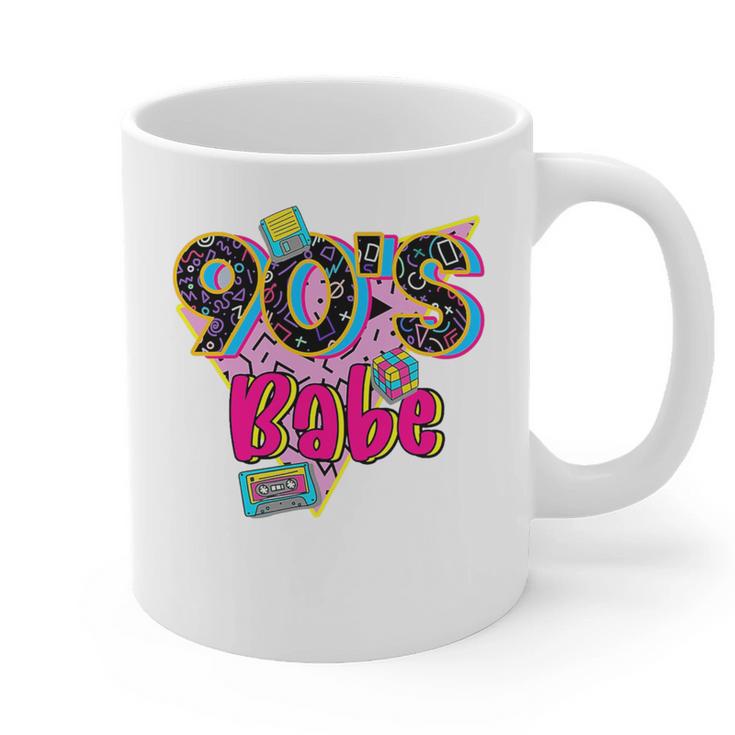 Vintage 90's Babe Party Back To 90s Cassette Nostalgia Premium Tri-Blend Graphic Print Coffee Mug