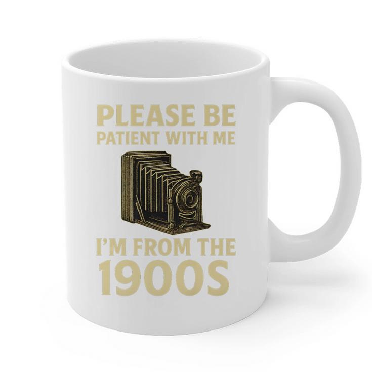 Vintage Please Be Patient With Me I'm From The 1900s Camera Premium Graphic Print Coffee Mug