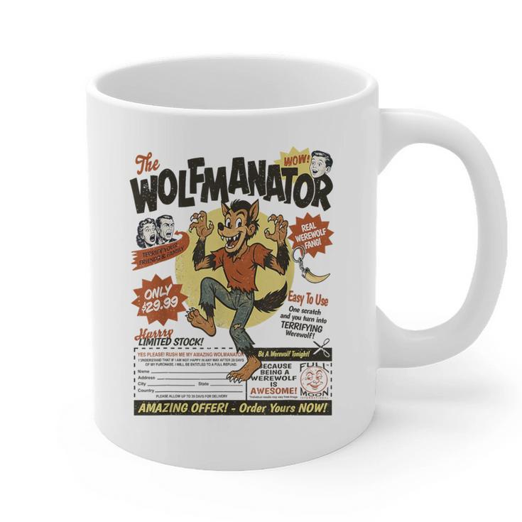Werewolf Wolfmanator Nostalgia Vintage Halloween Graphic Print Coffee Mug