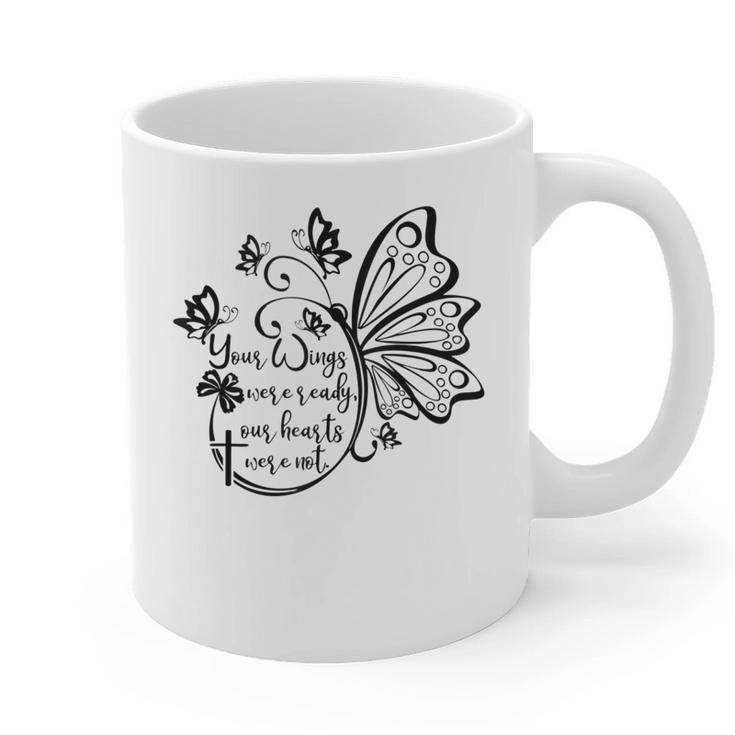 Your Wings Were Ready TShirt Memorial Day In Loving Memory Graphic Print Coffee Mug