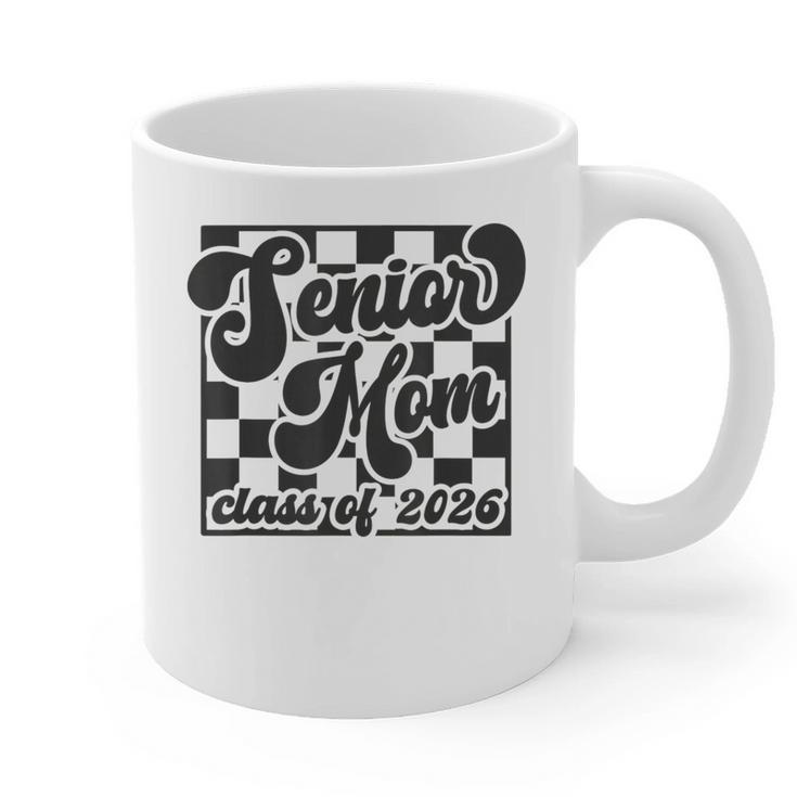 Women Senior Mom Class Of 2026 Retro Graduation Senior Mama Graphic Print Coffee Mug