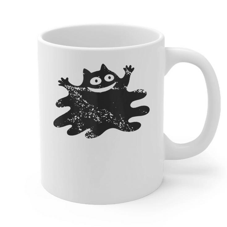 Yk2 Grunge Scary Cat With Tail Tomboy 90s Nostalgia Indie Graphic Print Coffee Mug