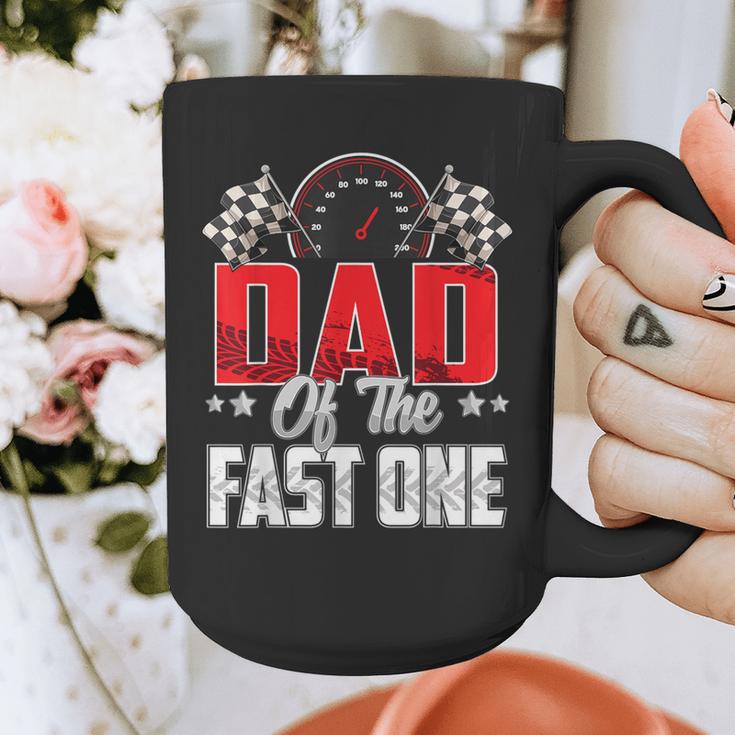 1 Year Old Racing Car Fast One Birthday 1st Family Dad Graphic Print Coffee Mug