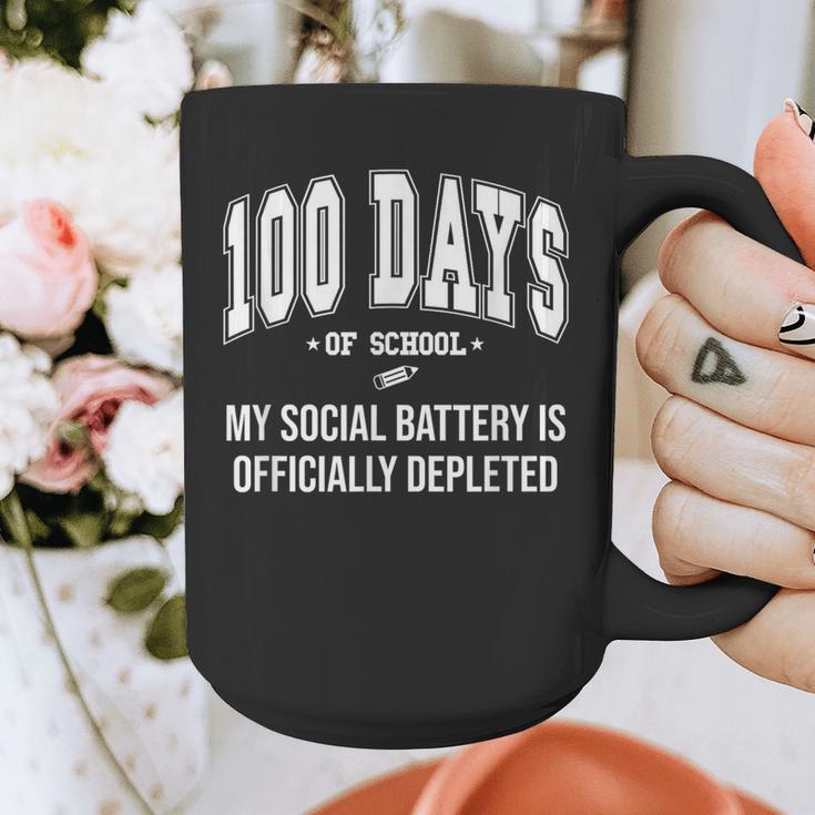 100 Days Of School Sarcastic Teacher Introvert Kid 100th Day Graphic Print Coffee Mug 100 Days Of School Sarcastic Teacher Introvert Kid 100th Day Graphic Print Coffee Mug