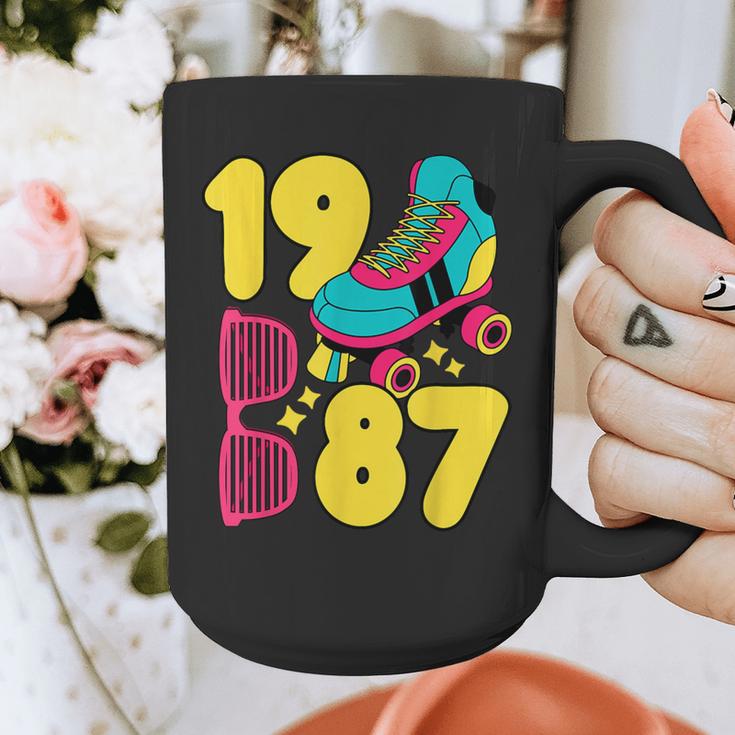 1987 Retro Raised In The 80s Old School Nostalgia Vibes Graphic Print Coffee Mug