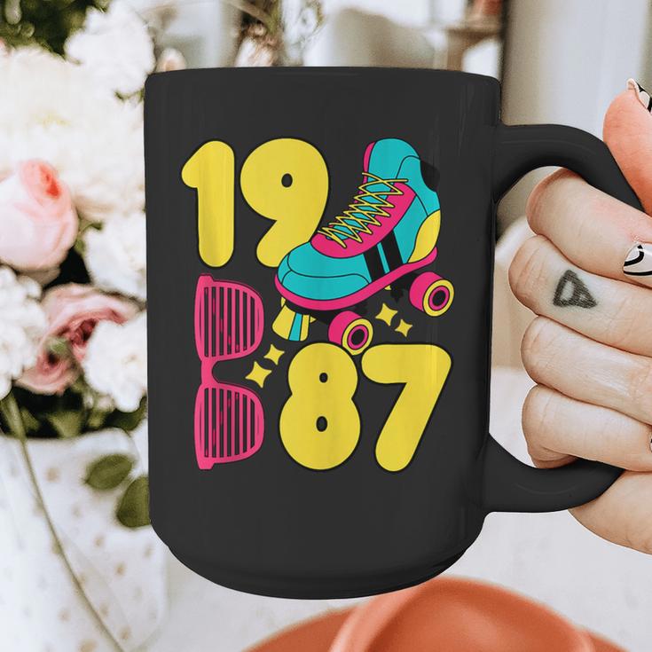 1987 Retro Raised In The 80s Old School Nostalgia Vibes Graphic Print Coffee Mug