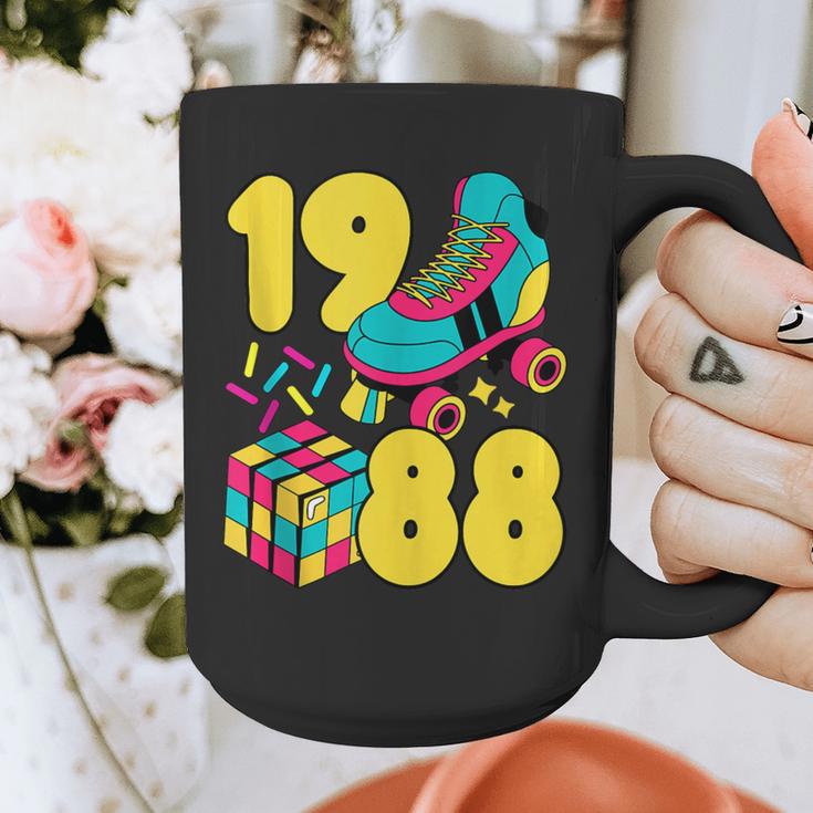 1988 Retro Raised In The 80s Old School Nostalgia Vibes Graphic Print Coffee Mug