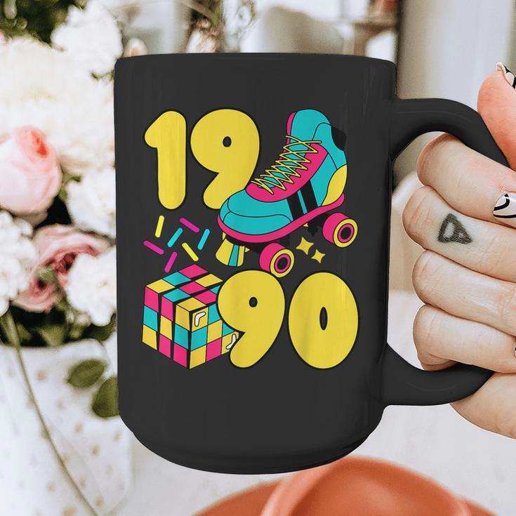 1990 Retro Raised In The 90s Old School Nostalgia Vibes Graphic Print Coffee Mug