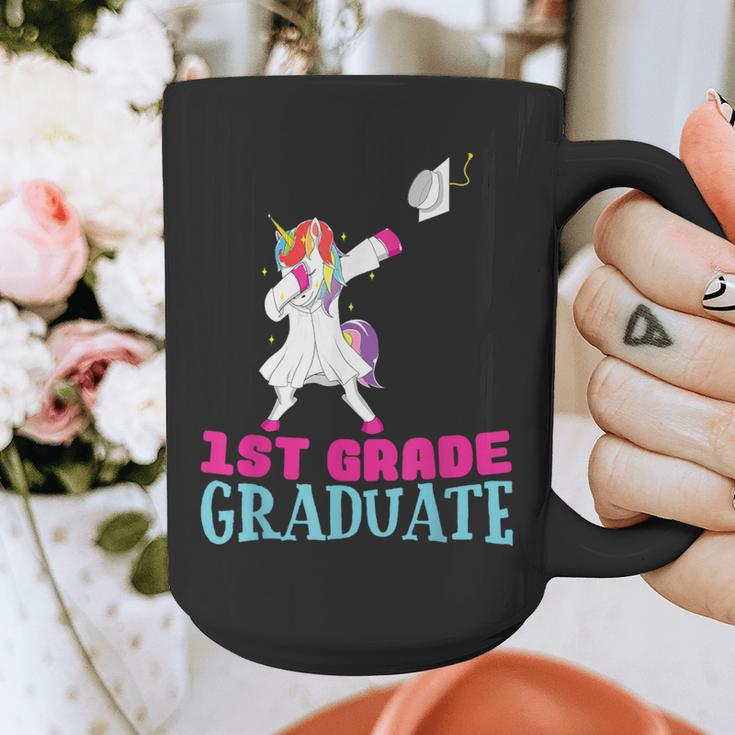 1st Grade Graduation Dabbing Unicorn Lover T-Shirt Kids Graphic Print Coffee Mug