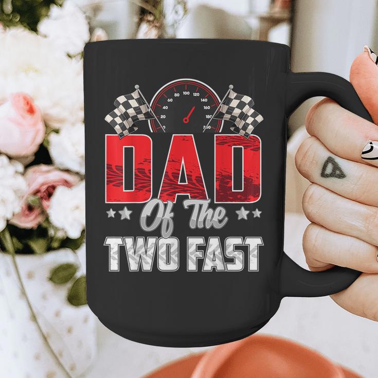2 Year Old Racing Car Two Fast Birthday 2nd Family Dad Graphic Print Coffee Mug