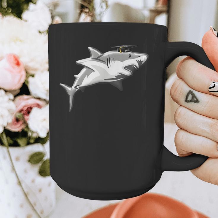 2019 Graduation SharkShirt High School College Grad Graphic Print Coffee Mug