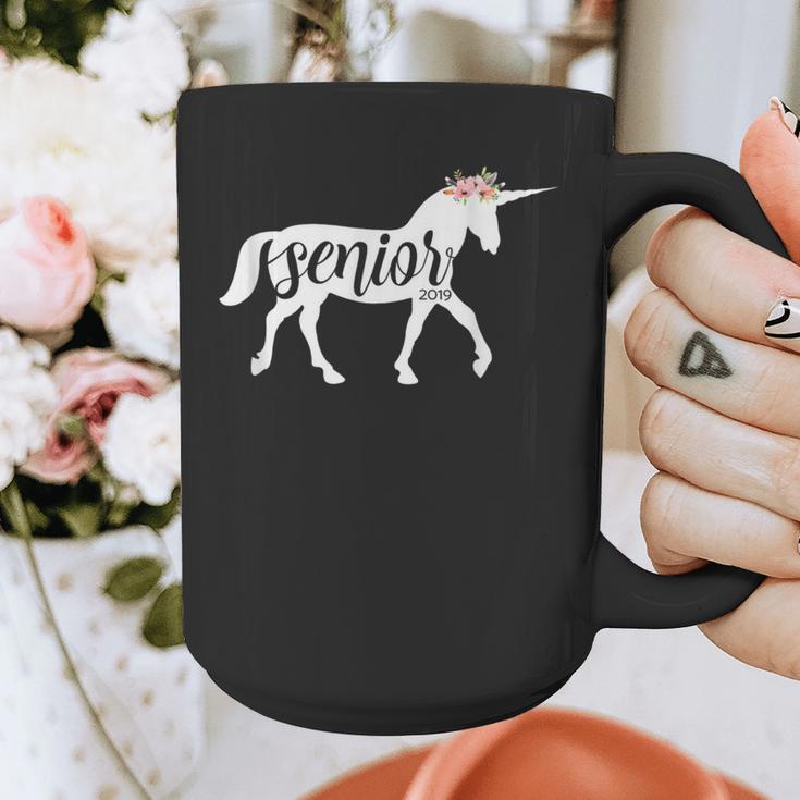 2019 Senior Unicorn Shirt Graduation High School College Graphic Print Coffee Mug