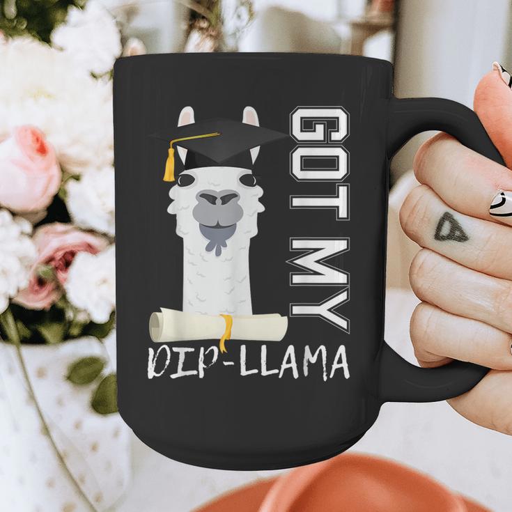 2022 Graduate Graduation For Him Her Got My Dip-Llama Graphic Print Coffee Mug
