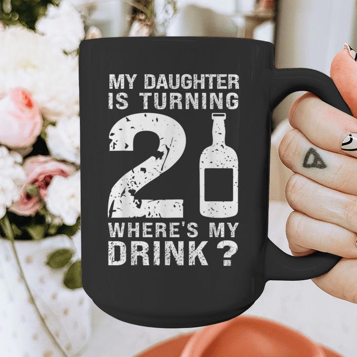 21st Birthday Dad Mom 21 Year Old My Daughter Squad Graphic Print Coffee Mug