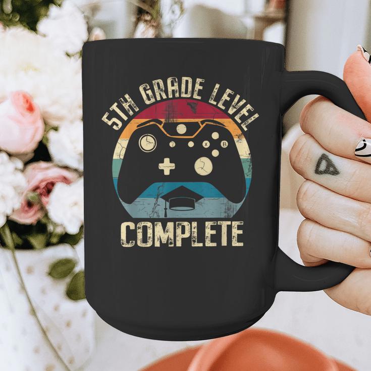 5th Grade Level Complete Gamer Graduation Boys Class Of 2024 Graphic Print Coffee Mug