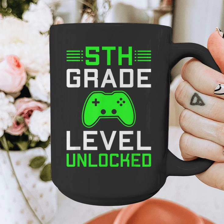 5th Grade Level Unlocked Back To School Gamer Graduation Graphic Print Coffee Mug