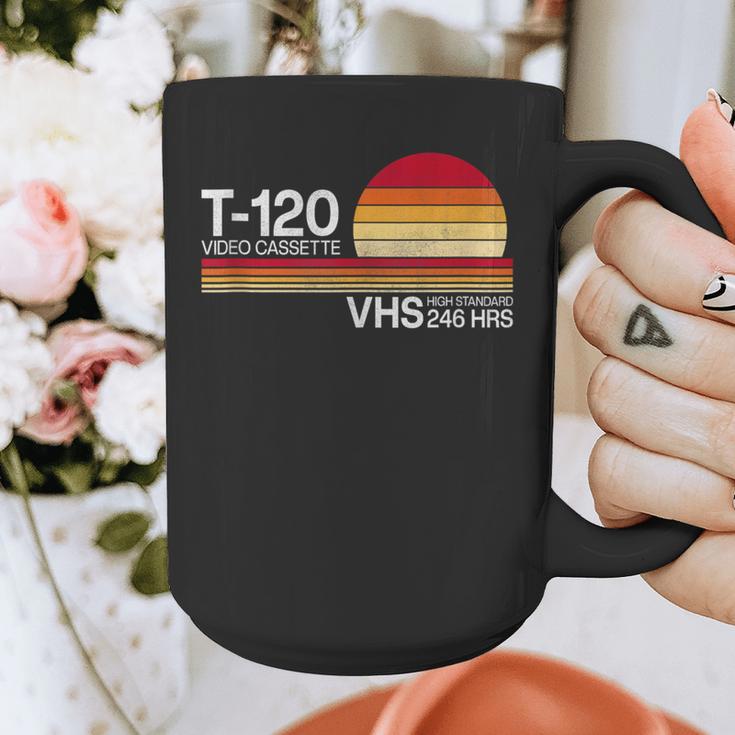 70's 80's 90's Music Nostalgia Video Cassette Tape VHS Retro Graphic Print Coffee Mug