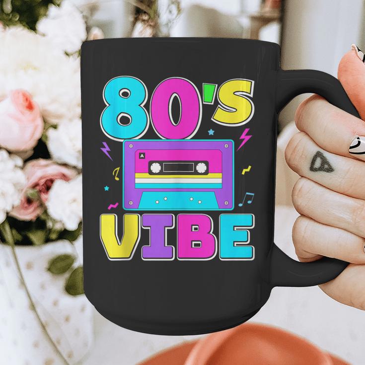 80's Vibe Retro Style Cassette Tape Nostalgia 1980s Party Graphic Print Coffee Mug