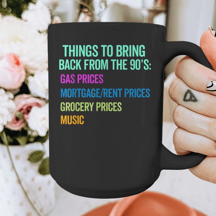90's Lover Nineties 1990's Born Nostalgia Politics Graphic Print Coffee Mug