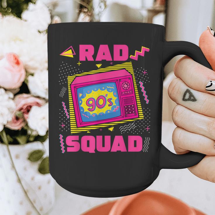 90s Rad Squad Retro Television 90s Aesthetic Nostalgia Graphic Print Coffee Mug