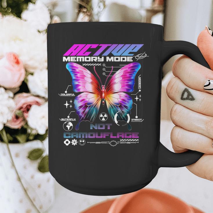 Active Memory Butterfly Graphic Print Coffee Mug Active Memory Butterfly Graphic Print Coffee Mug