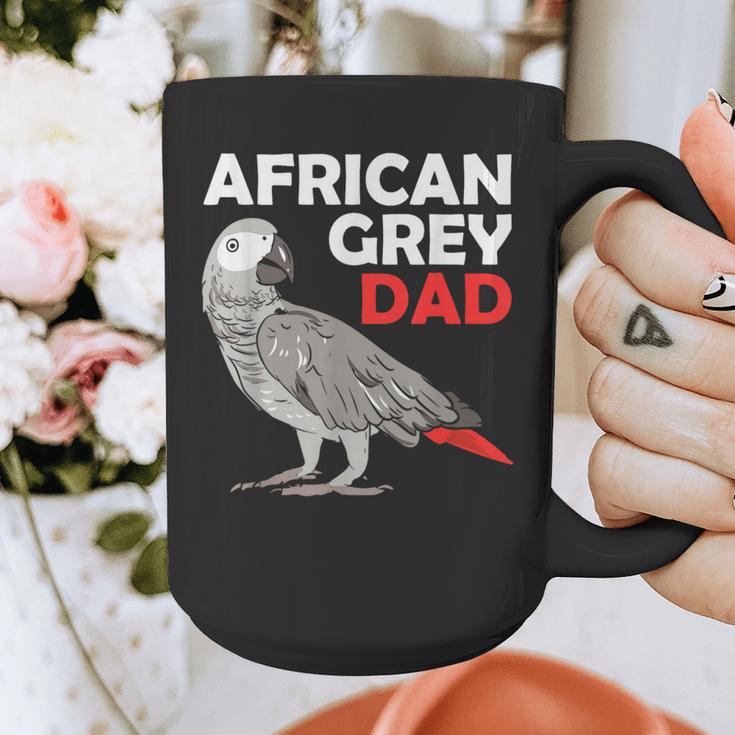 African Grey Parrot Dad Congo Bird Father Graphic Print Coffee Mug