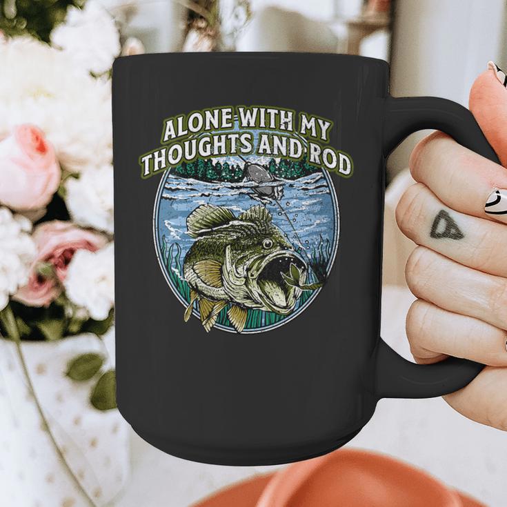 Alone With My Thoughts And Rod Introvert Fishing Antisocial Graphic Print Coffee Mug Alone With My Thoughts And Rod Introvert Fishing Antisocial Graphic Print Coffee Mug