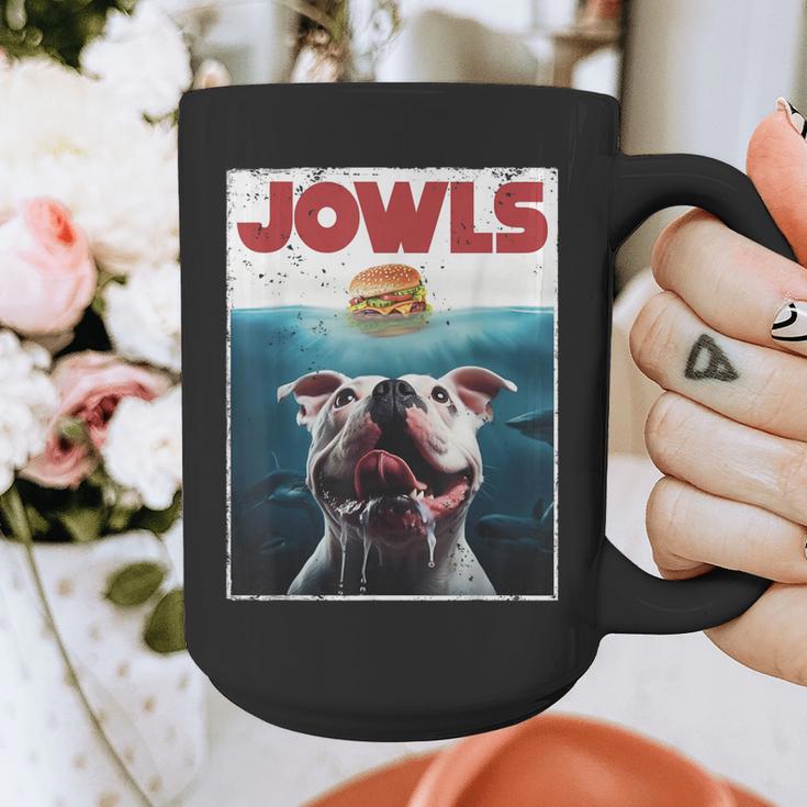 American Bulldog Jowls Burger Bully Dog Mom Dog Dad Graphic Print Coffee Mug