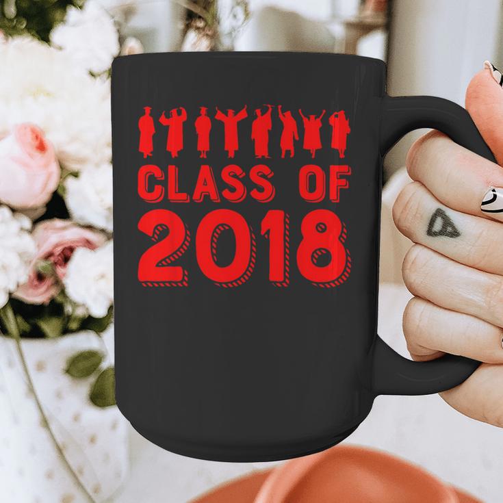 & Red Class Of 2018 Senior GraduationShirt Graphic Print Coffee Mug