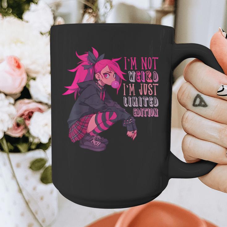 Anime Girl I'm Not Weird Just Limited Edition Introvert Goth Graphic Print Coffee Mug Anime Girl I'm Not Weird Just Limited Edition Introvert Goth Graphic Print Coffee Mug