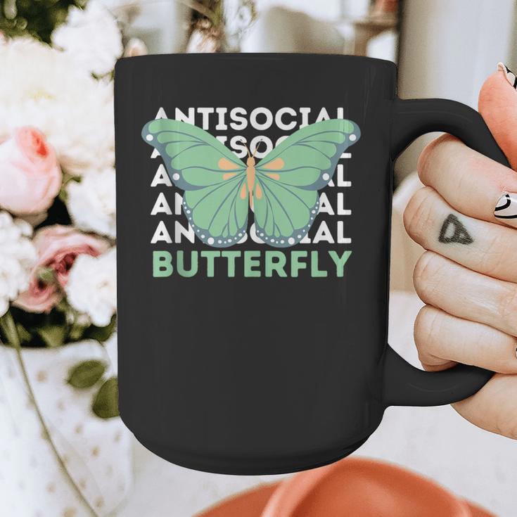 Anti-Social Introvert Butterfly Graphic Print Coffee Mug Anti-Social Introvert Butterfly Graphic Print Coffee Mug