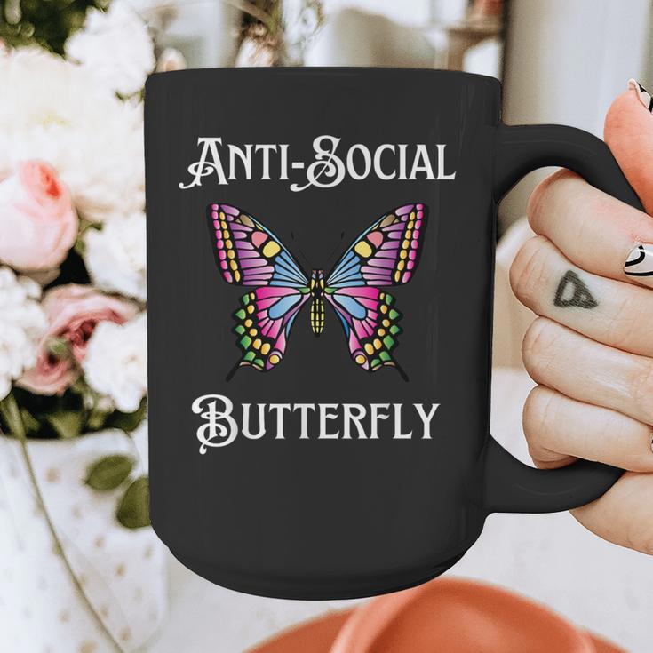 Antisocial Butterfly Aesthetic Introvert For Women Men Graphic Print Coffee Mug