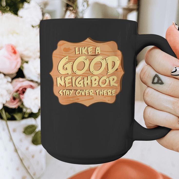 Antisocial Like A Good Neighbor Stay Over There Introvert Graphic Print Coffee Mug