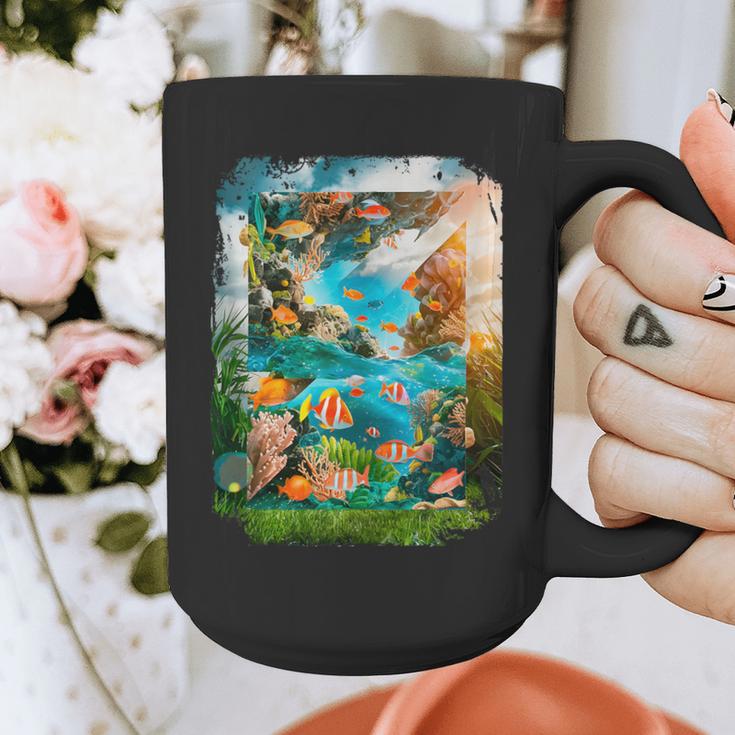 Aqua In The Skies Frutiger Aero Graphic Print Coffee Mug