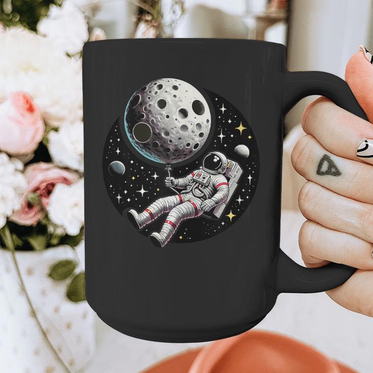 Astronaut Aesthetic Holding Moon Balloon Planets Introvert Graphic Print Coffee Mug Astronaut Aesthetic Holding Moon Balloon Planets Introvert Graphic Print Coffee Mug