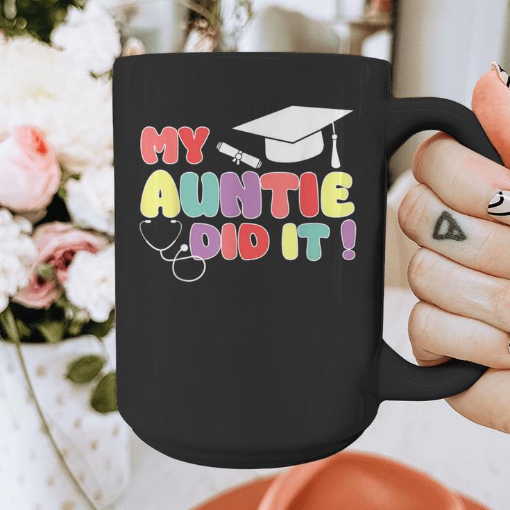 My Auntie Did It Aunt Graduation Nurse Doctor Aunt Graduated Graphic Print Coffee Mug