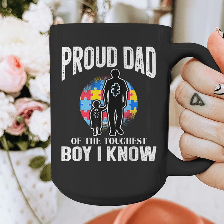 Autism Awareness For Proud Dad Support Autistic Kids Graphic Print Coffee Mug