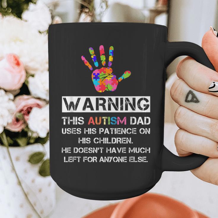 Autism Awareness Warning This Autism Dad T-Shirt Graphic Print Coffee Mug
