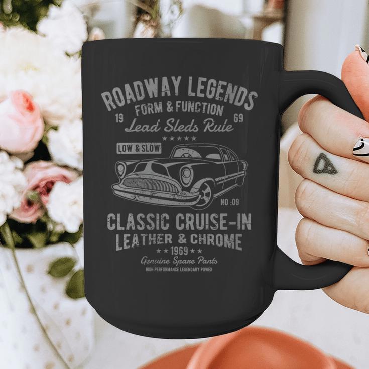 Automotive Nostalgia Classic Car Cruise-In Distressed Graphic Print Coffee Mug