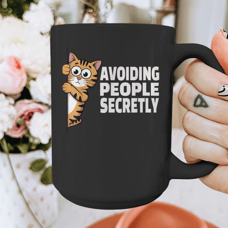 Avoiding People Secretly Cat Introvert Humor Graphic Print Coffee Mug Avoiding People Secretly Cat Introvert Humor Graphic Print Coffee Mug