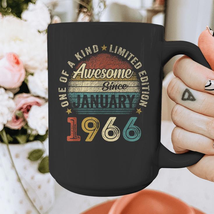 Awesome Since January 1966 60 Year Old 60th Birthday Men Dad Graphic Print Coffee Mug
