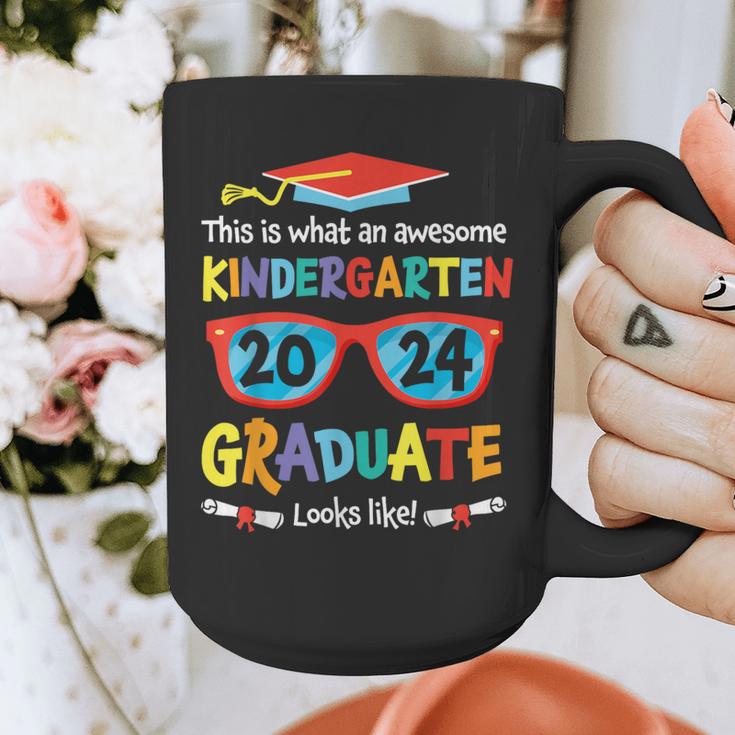 Awesome Kindergarten Graduate Looks Like 2024 Graduation Graphic Print Coffee Mug