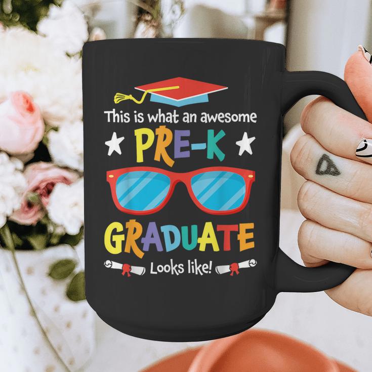 What An Awesome Pre-K Graduate Looks Like 2025 Graduation Graphic Print Coffee Mug