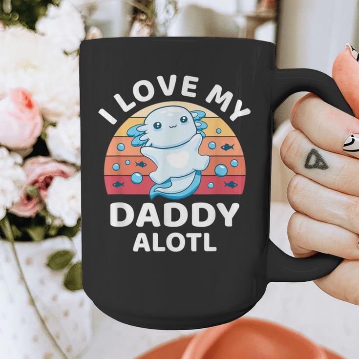 Axolotl Kids Teens Retro Sunset I Love My Daddy Graphic Print Coffee Mug Axolotl Kids Teens Retro Sunset I Love My Daddy Graphic Print Coffee Mug