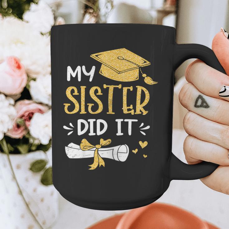 Back To School My Sister Did It Graduation Proud Sister Graduated Female X-Small Graphic Print Coffee Mug