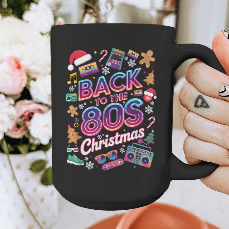 Back To-The 80 s Christmas Retro Cassette Boombox Nostalgia Graphic Print Coffee Mug