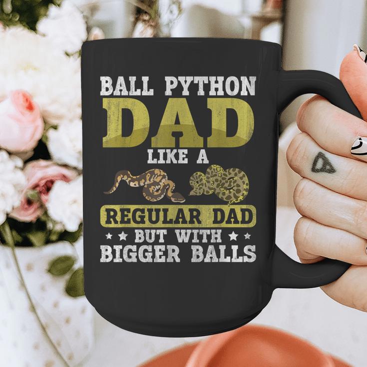 Ball Python Dad With Bigger Balls Snake Ball Python Graphic Print Coffee Mug