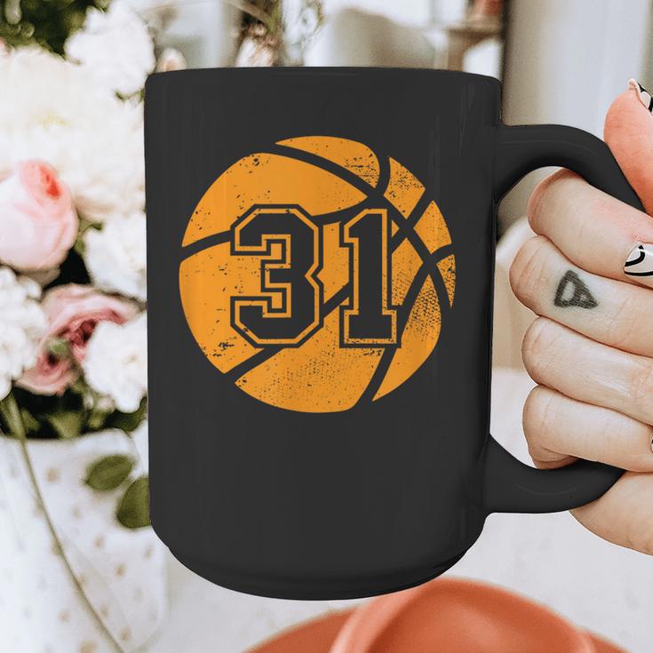 Basketball Player 31 Basketball Mom Dad Jersey Number 31 Graphic Print Coffee Mug