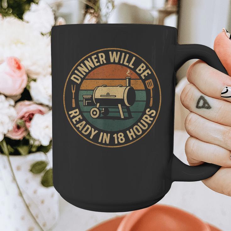 BBQ Dad Smoking Meat Smoker Barbecue Dad Graphic Print Coffee Mug